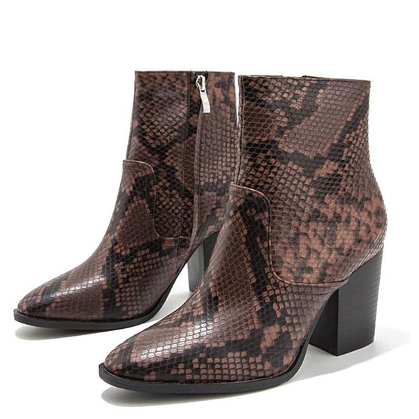 boots high-heeled fashion autumn short-tube thick-heeled women's snakeskin pattern short women 2021, Black
boots high-heeled fashion autumn short-tube thick-heeled women's snakeskin pattern short women 2021, Black