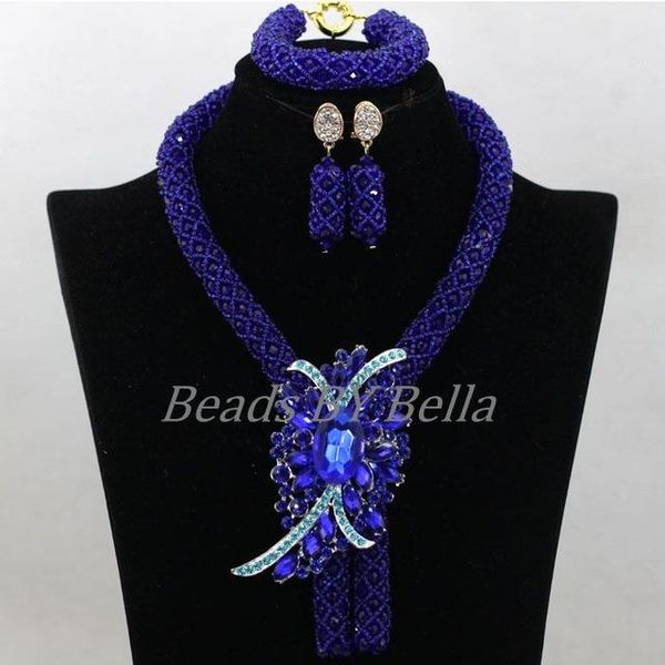 earrings & necklace beautiful royal blue red crystal nigerian wedding party beads necklaces african jewelry sets jewellery abk749, Silver
earrings & necklace beautiful royal blue red crystal nigerian wedding party beads necklaces african jewelry sets jewellery abk749, Silver