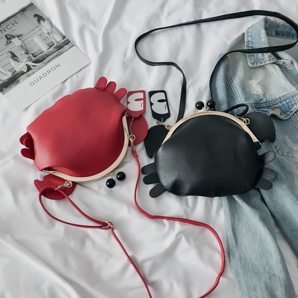 shoulder bags hip hop women's shell cute crab shape crossbody bag pu leather waterproof single young women chain messenger
shoulder bags hip hop women's shell cute crab shape crossbody bag pu leather waterproof single young women chain messenger
