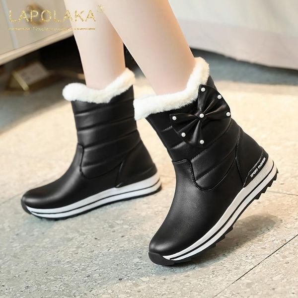 boots lapolaka 2021 fashion autumn winter flat women shoes platform thick warm parent-child snow ladies, Black
boots lapolaka 2021 fashion autumn winter flat women shoes platform thick warm parent-child snow ladies, Black