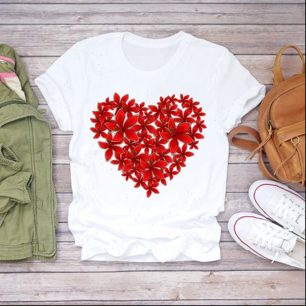 womens t shirts casual harajuku 90s clothing valentine floral short sleeve women print ladies t graphic female tee t shirt, White
womens t shirts casual harajuku 90s clothing valentine floral short sleeve women print ladies t graphic female tee t shirt, White