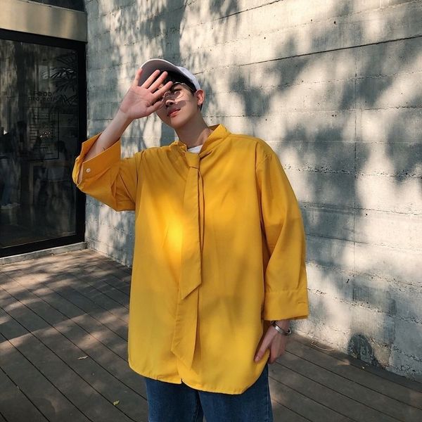 2021 new summer men's loose seven-point short sleeve shirt camisa masculina social streetwear solid color shirts large size -5xl eo29, White
2021 new summer men's loose seven-point short sleeve shirt camisa masculina social streetwear solid color shirts large size -5xl eo29, White