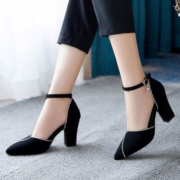 2020 summer women sandals high heels ankle strap pumps woman dress shoes pointed toe office shoes ladies mujer 8012n, Black
2020 summer women sandals high heels ankle strap pumps woman dress shoes pointed toe office shoes ladies mujer 8012n, Black