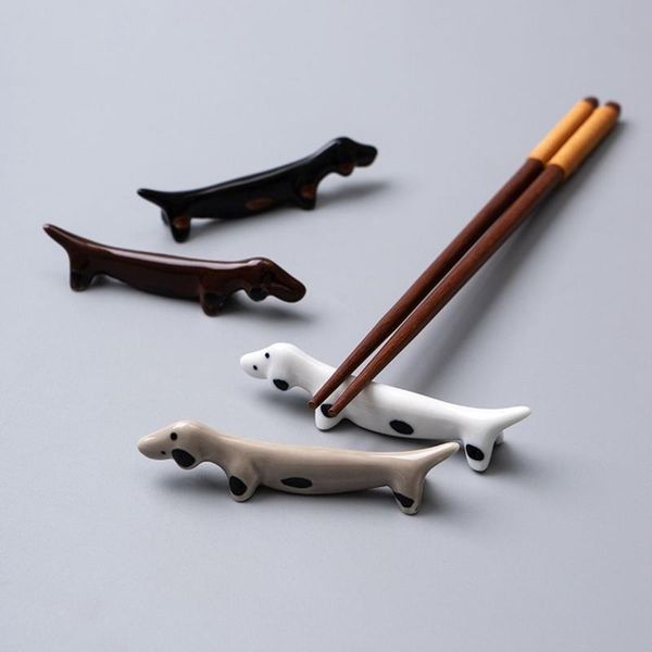 chopsticks restaurant dachshund spoon fork ceramic puppy shaped chopstick rest dinnerware stand tableware rack holder
chopsticks restaurant dachshund spoon fork ceramic puppy shaped chopstick rest dinnerware stand tableware rack holder