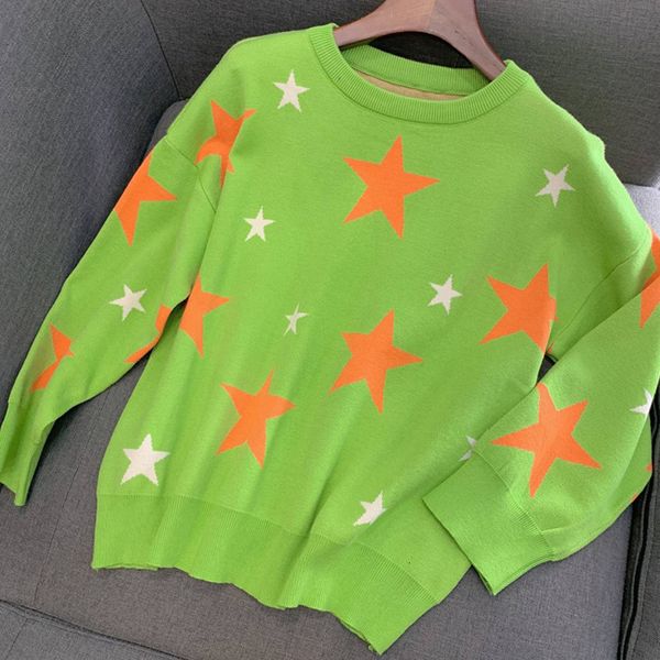 2021 new women knitted sweet sweater stars print winter thick long sleeve female pullovers casual w132, White;black
2021 new women knitted sweet sweater stars print winter thick long sleeve female pullovers casual w132, White;black