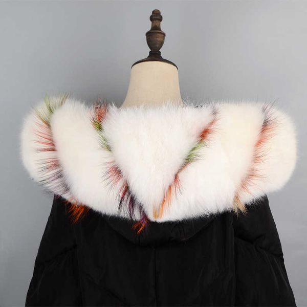 dankeyisi winter warm real fox fur collar for parkas coats natural raccoon scarf women large fur scarves female male jackets h0923, Silver
dankeyisi winter warm real fox fur collar for parkas coats natural raccoon scarf women large fur scarves female male jackets h0923, Silver