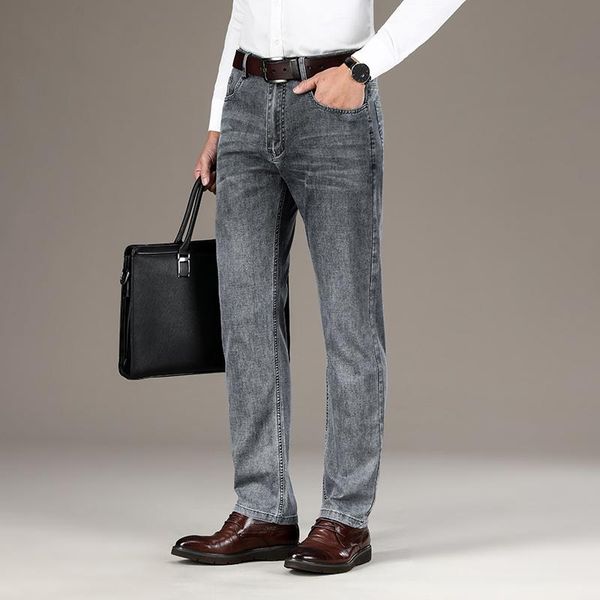 men's jeans classic regular fit cotton jean 2021 spring and summer men thin comfortable business casual blue gray mid waist
men's jeans classic regular fit cotton jean 2021 spring and summer men thin comfortable business casual blue gray mid waist