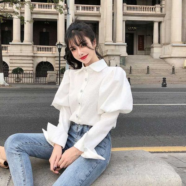 embroidery hit color women's blouses lapel collar puff long sleeve slim shirts for female fashion clothes 210529, White
embroidery hit color women's blouses lapel collar puff long sleeve slim shirts for female fashion clothes 210529, White
