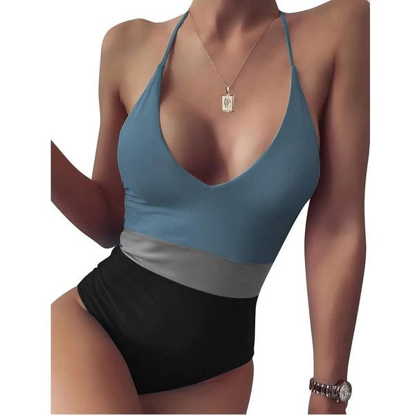 women splicing bikini suit bandage deep v neck one piece swimwear bikini suit bathing swimsuit beachwear with beach cover up set
women splicing bikini suit bandage deep v neck one piece swimwear bikini suit bathing swimsuit beachwear with beach cover up set