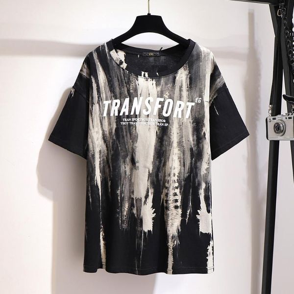 women's t-shirt 2021 european american harajuku style street retro tie-dye short plus size summer short-sleeved 5xl 6xl, White
women's t-shirt 2021 european american harajuku style street retro tie-dye short plus size summer short-sleeved 5xl 6xl, White