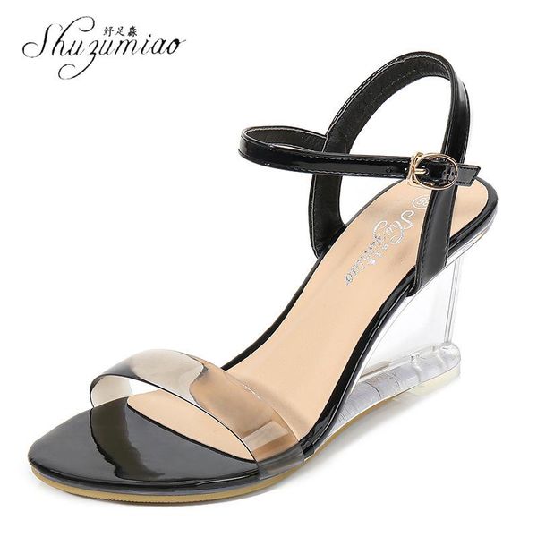 sandals shuzumiao 2021 summer elegant fashion women casual shoes wedge peep-toe beach crystal heel gold silver 4 color, Black
sandals shuzumiao 2021 summer elegant fashion women casual shoes wedge peep-toe beach crystal heel gold silver 4 color, Black