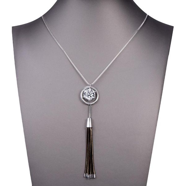 chains fashion cz crystal circle metal tassel dress necklace simple geometric necklaces pendant long sweater jewelry 2021, Silver
chains fashion cz crystal circle metal tassel dress necklace simple geometric necklaces pendant long sweater jewelry 2021, Silver