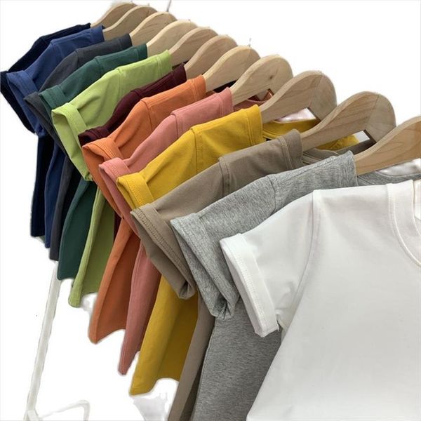 vidmid childrens pure color short sleeved korean t shirt boys summer cotton girls bottoming baby tide p4481, Blue
vidmid childrens pure color short sleeved korean t shirt boys summer cotton girls bottoming baby tide p4481, Blue