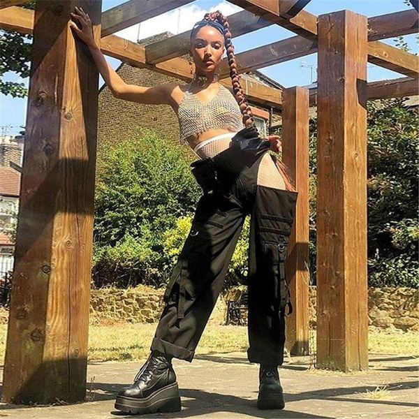 women's pants & capris ahvit high waist straight pocket pant side hollow out casual long streetwear design fashion overall de-p5750, Black;white
women's pants & capris ahvit high waist straight pocket pant side hollow out casual long streetwear design fashion overall de-p5750, Black;white