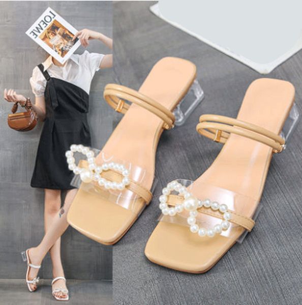 2021 new women's shoes net red two-wear sandals summer wild pearl fairy style outer wear, Black
2021 new women's shoes net red two-wear sandals summer wild pearl fairy style outer wear, Black