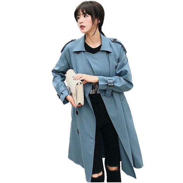 women's trench coats 2021 autumn double breasted mid-long coat women casual slim belt cloak vintage windbreaker outwear, Tan;black
women's trench coats 2021 autumn double breasted mid-long coat women casual slim belt cloak vintage windbreaker outwear, Tan;black