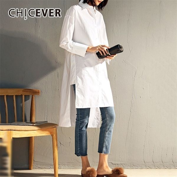 chicever plus size women's shirts blouse female asymmetric long sleeve loose casual shirt spring clothes fashion korean 210302, White
chicever plus size women's shirts blouse female asymmetric long sleeve loose casual shirt spring clothes fashion korean 210302, White