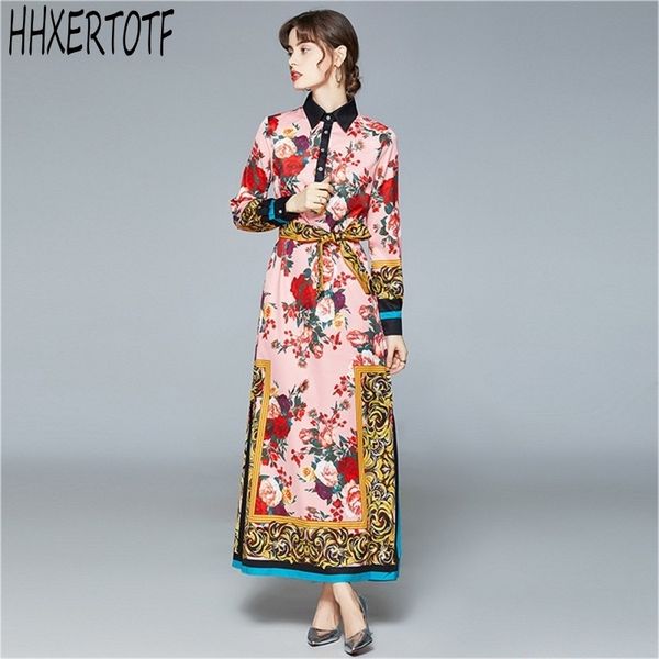 spring rose floral print maxi dres elegant turn down collar long sleeve flower print loose split with belt 210531, Black;gray
spring rose floral print maxi dres elegant turn down collar long sleeve flower print loose split with belt 210531, Black;gray