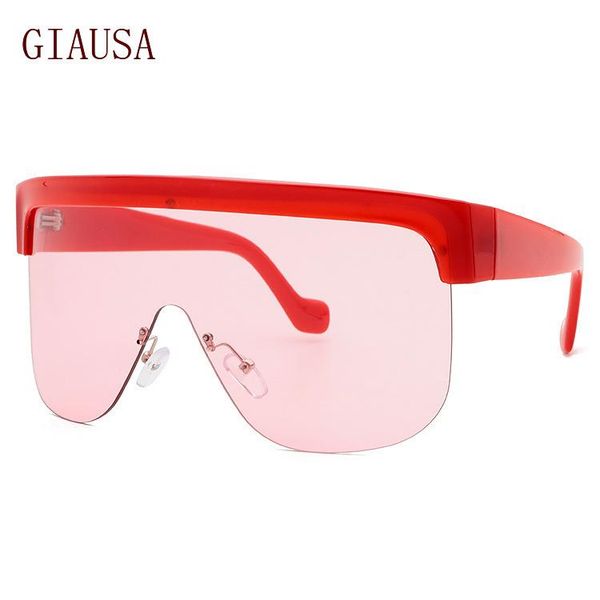 sunglasses giausa european and american fashion one piece large lens personalized, White;black
sunglasses giausa european and american fashion one piece large lens personalized, White;black