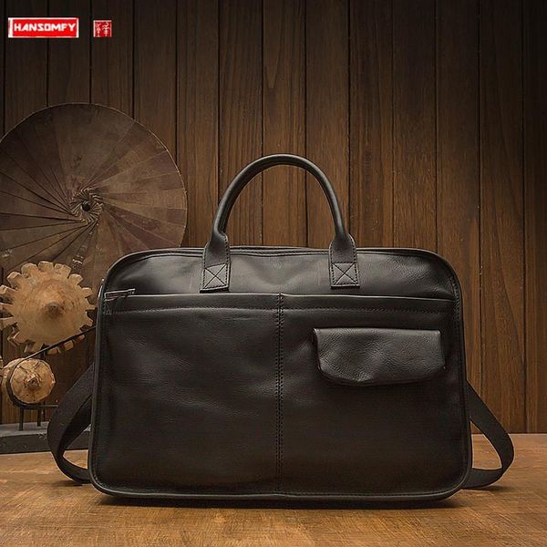 briefcases handmade first layer cowhide men's bag handbag vegetable tanned briefcase business computer leather messenger bags
briefcases handmade first layer cowhide men's bag handbag vegetable tanned briefcase business computer leather messenger bags