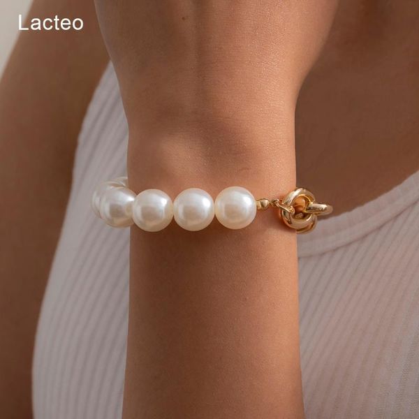 link, chain lacteo bohemian imitation pearl gold color asymmetry bangle braclet for women fashion trendy bracelet jewelry accessories, Black
link, chain lacteo bohemian imitation pearl gold color asymmetry bangle braclet for women fashion trendy bracelet jewelry accessories, Black