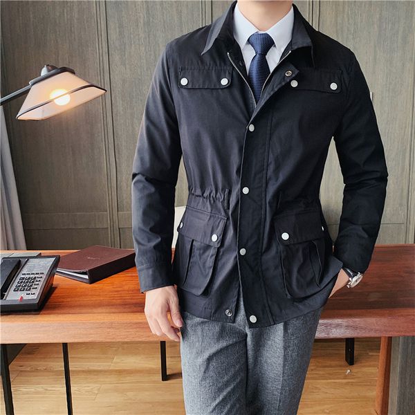 2021 new british style gentlemen simple casual vintage jackets men's clothing fine fashion adjustment front pocket overcoats 3x, Black;brown
2021 new british style gentlemen simple casual vintage jackets men's clothing fine fashion adjustment front pocket overcoats 3x, Black;brown