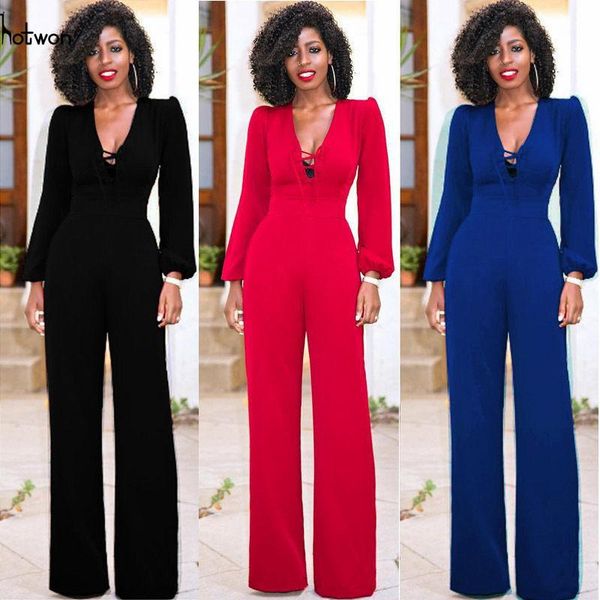 women's jumpsuits & rompers long sleeve v-neck bandage bodycon jumpsuit 2021 summer women 3solid colors wide leg pant casual fashion ro, Black;white
women's jumpsuits & rompers long sleeve v-neck bandage bodycon jumpsuit 2021 summer women 3solid colors wide leg pant casual fashion ro, Black;white