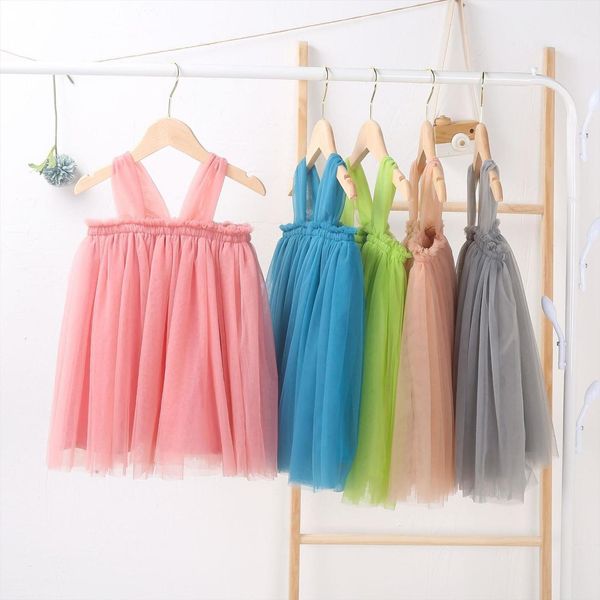 summer girl sleeveless strap dresses fashion clothes cute princess party mesh tutu dt067, Red;yellow
summer girl sleeveless strap dresses fashion clothes cute princess party mesh tutu dt067, Red;yellow