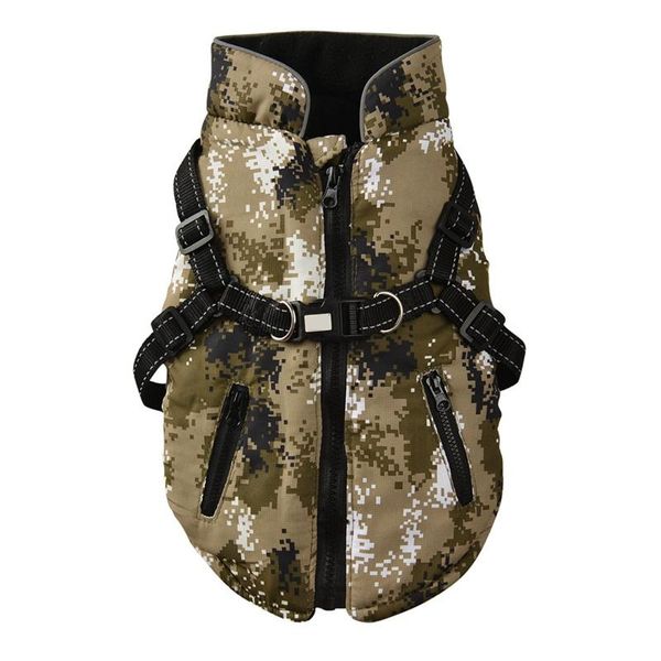 dog apparel cotton padded warm vest chihuahua sleeveless clothe with zipper closure leash strap puppy clothes pet winter camouflage coat
dog apparel cotton padded warm vest chihuahua sleeveless clothe with zipper closure leash strap puppy clothes pet winter camouflage coat