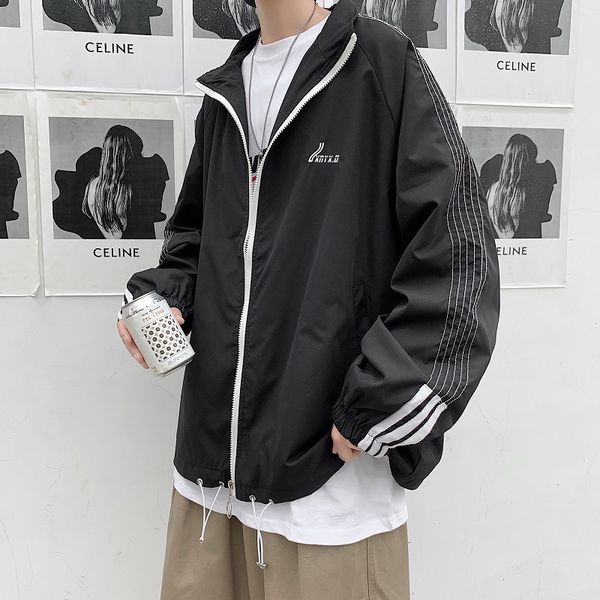 spring and autumn new ins brand korean fashion casual jacket men's wear, Black;brown
spring and autumn new ins brand korean fashion casual jacket men's wear, Black;brown