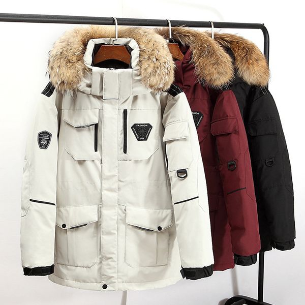 2021 new winter men's white down jacket hooded warm thick windproof parker coats male fashion brand overcoat beige black 3myp
2021 new winter men's white down jacket hooded warm thick windproof parker coats male fashion brand overcoat beige black 3myp