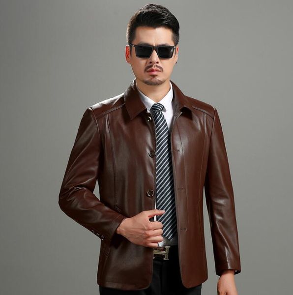 men's fur & faux thicken mens leather jacket motorcycle coat men jackets single-breasted middle aged clothes jaqueta de couro fashion a, Black
men's fur & faux thicken mens leather jacket motorcycle coat men jackets single-breasted middle aged clothes jaqueta de couro fashion a, Black
