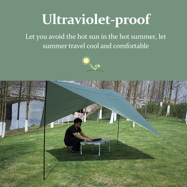 tents and shelters camping tarp rainproof tent outdoor canopy awning shade cloth sunshade army green waterproof beach moisture-proof mat
tents and shelters camping tarp rainproof tent outdoor canopy awning shade cloth sunshade army green waterproof beach moisture-proof mat