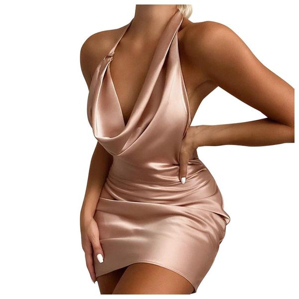 casual dresses women bodycon mini dress elegant halter sleeveless backless party ruched draped clubwear vestidos festa, Black;gray
casual dresses women bodycon mini dress elegant halter sleeveless backless party ruched draped clubwear vestidos festa, Black;gray
