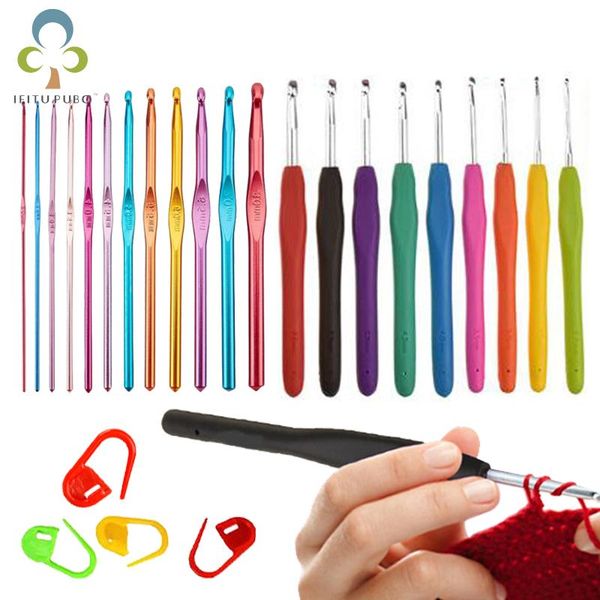 12pcs/9pcs knitting needles soft grip handle yarn crochet needle weaving crochet hook needles diy craft tools gyh, Black
12pcs/9pcs knitting needles soft grip handle yarn crochet needle weaving crochet hook needles diy craft tools gyh, Black