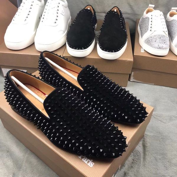Top Luxury Dandelion Spikes Loafers Shoes Red Bottom Gentleman Party Wedding Dress Oxfords Flat Mens Business Slip On Sneakers EU35-47, Black
Top Luxury Dandelion Spikes Loafers Shoes Red Bottom Gentleman Party Wedding Dress Oxfords Flat Mens Business Slip On Sneakers EU35-47, Black