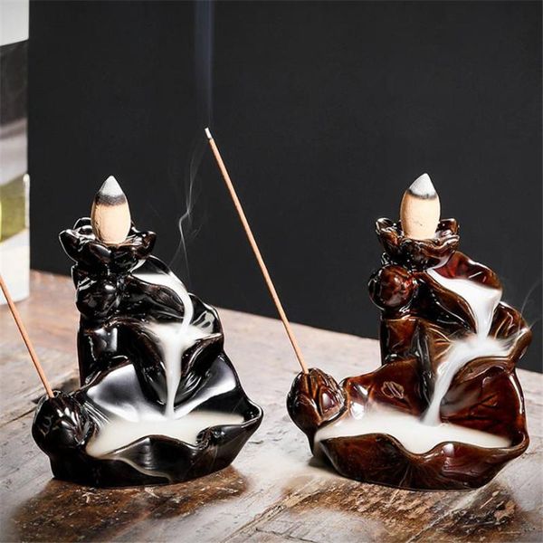 fragrance lamps antique ceramic backflow incense burners small black portable stick holder lotus waterfall aroma censer
fragrance lamps antique ceramic backflow incense burners small black portable stick holder lotus waterfall aroma censer
