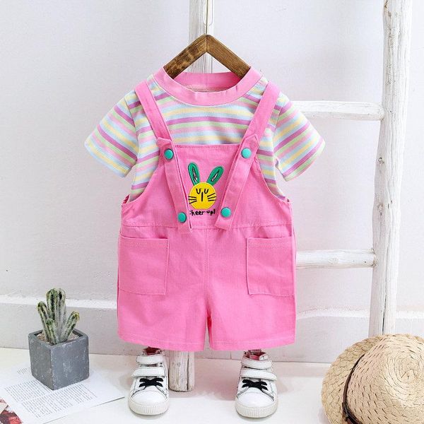 clothing sets summer children cotton clothes baby boy girls stripe cartoon shirt overalls 2pcs/sets infant kids fashion toddler tracksuits s, White
clothing sets summer children cotton clothes baby boy girls stripe cartoon shirt overalls 2pcs/sets infant kids fashion toddler tracksuits s, White
