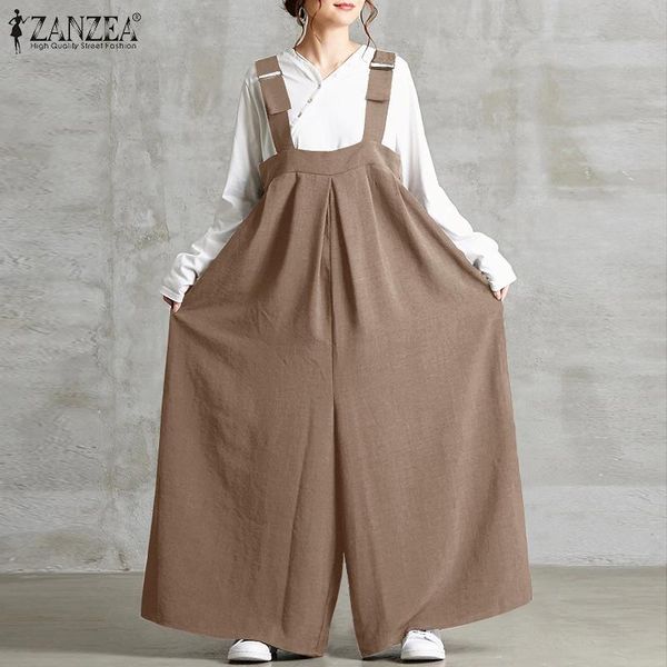 fashion suspender overalls women's summer jumpsuits zanzea 2021 casual wide leg pants female solid pantalon palazzo rompers, Black;white
fashion suspender overalls women's summer jumpsuits zanzea 2021 casual wide leg pants female solid pantalon palazzo rompers, Black;white