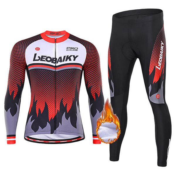 leobaiky men autumn winter cycling jersey sets bicycle clothing thick warm windproof mtb bike thermal fleece sportswear fitness suit 2021, Black;red
leobaiky men autumn winter cycling jersey sets bicycle clothing thick warm windproof mtb bike thermal fleece sportswear fitness suit 2021, Black;red