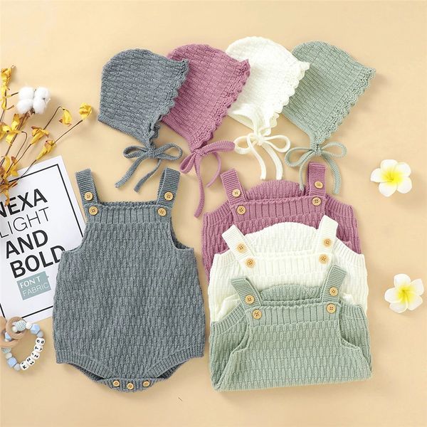 2pcs set baby knitted romper clothes set cotton e crotch button cotton jumpsuit+hats toddler baby boys girls outfits, Blue
2pcs set baby knitted romper clothes set cotton e crotch button cotton jumpsuit+hats toddler baby boys girls outfits, Blue