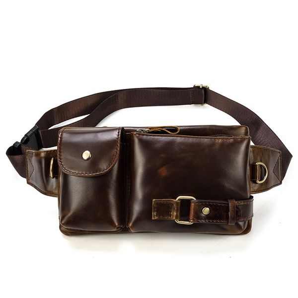 pockets leather waist bag men's crazy horse oil skin chest go out messenger head layer cow multi function 9080
pockets leather waist bag men's crazy horse oil skin chest go out messenger head layer cow multi function 9080