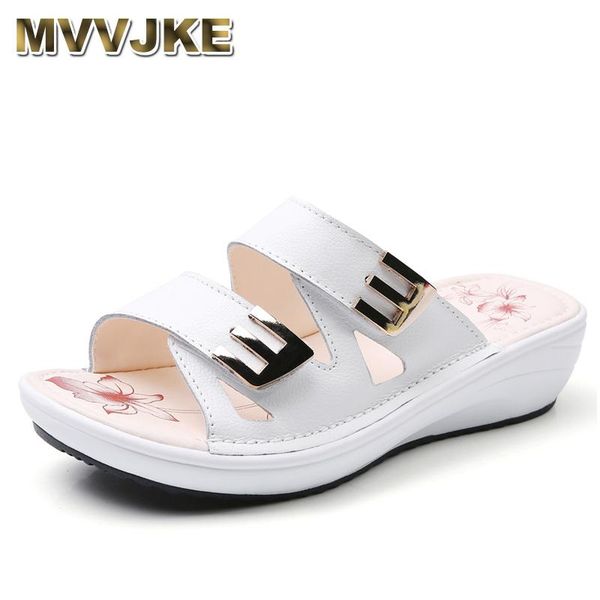 slippers mvvjke split leather summer shoes women sandals wedges beach luxury with buckle ladies slipper heel high 4.5, Black
slippers mvvjke split leather summer shoes women sandals wedges beach luxury with buckle ladies slipper heel high 4.5, Black