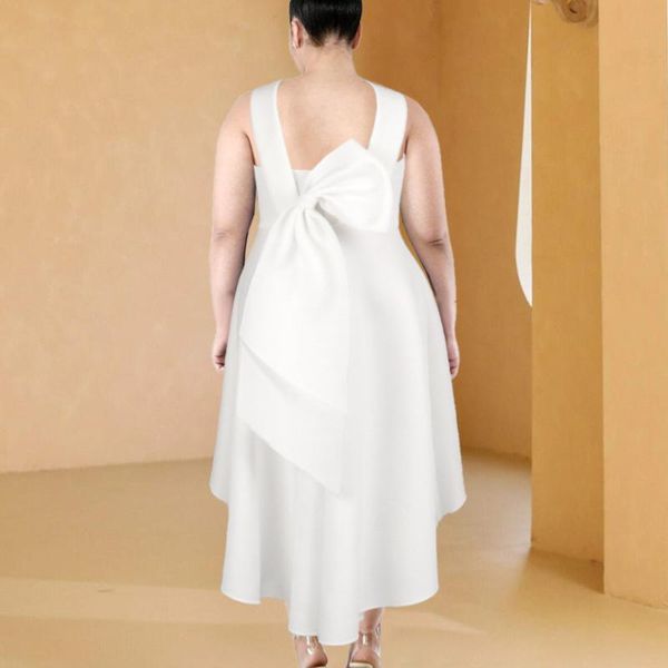 plus size dresses cocktail dress white big bow sleeveless backless irregular length solid elegant tunics autumn party evening, Black
plus size dresses cocktail dress white big bow sleeveless backless irregular length solid elegant tunics autumn party evening, Black