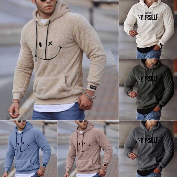 men's hoodies & sweatshirts fashion autumn hoodie letter smile pullover sweatshirt men casual coat velvet clothes my538, Black
men's hoodies & sweatshirts fashion autumn hoodie letter smile pullover sweatshirt men casual coat velvet clothes my538, Black