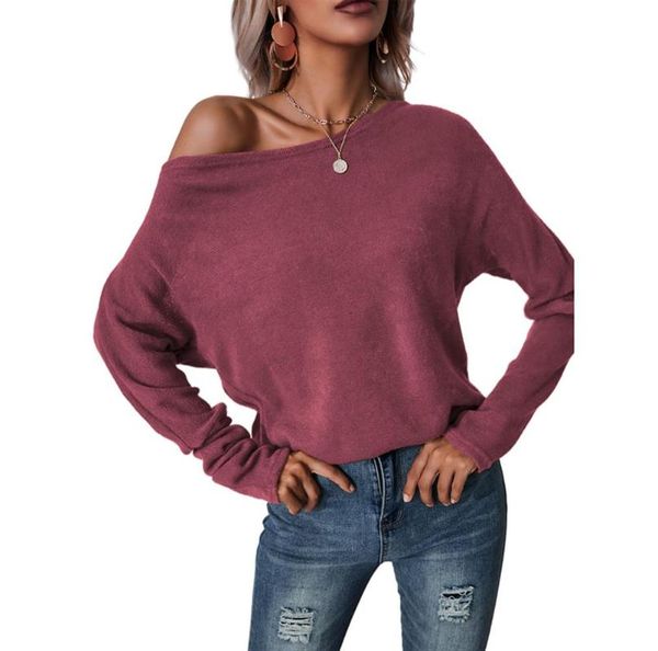 women's sweaters women one shoulder knitted sweater long sleeve solid jumper casual loose pullover simple korean fashion clothes sprin, White;black
women's sweaters women one shoulder knitted sweater long sleeve solid jumper casual loose pullover simple korean fashion clothes sprin, White;black