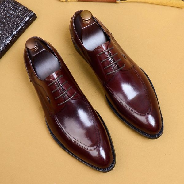 High Quality Dress Business Shoes for Men Genuine Leather Lace-up Pointed Toe Footwear Formal Shoes for Wedding Party A101, Black
High Quality Dress Business Shoes for Men Genuine Leather Lace-up Pointed Toe Footwear Formal Shoes for Wedding Party A101, Black
