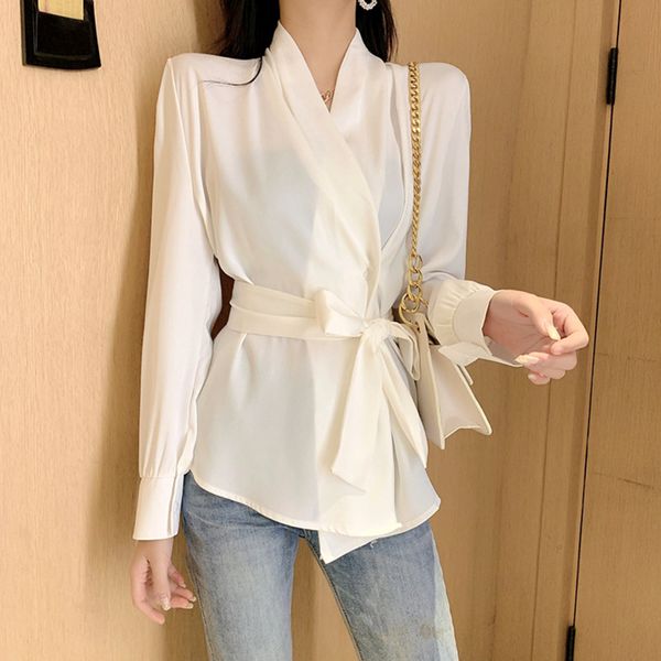 new arrival fashion blouse women temperament elegant casual autumn office lady fresh simple chiffon solid wild trend shirts lnh6, White
new arrival fashion blouse women temperament elegant casual autumn office lady fresh simple chiffon solid wild trend shirts lnh6, White