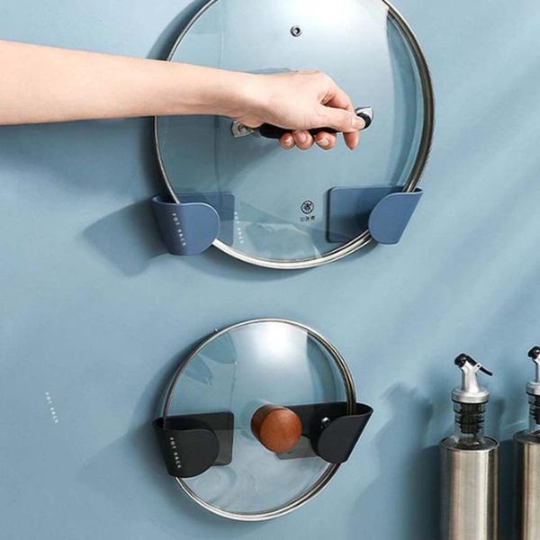 kitchen storage & organization self adhesive pot lid holder wall-mounted hanging for pan cover rack plastic organizer
kitchen storage & organization self adhesive pot lid holder wall-mounted hanging for pan cover rack plastic organizer