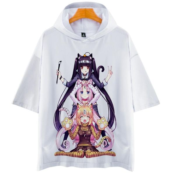 men's t-shirts cartoon nekopara hooded t-shirt 3d casual short sleeve t shirt clothes men women fashion harajuku hip hop, White;black
men's t-shirts cartoon nekopara hooded t-shirt 3d casual short sleeve t shirt clothes men women fashion harajuku hip hop, White;black